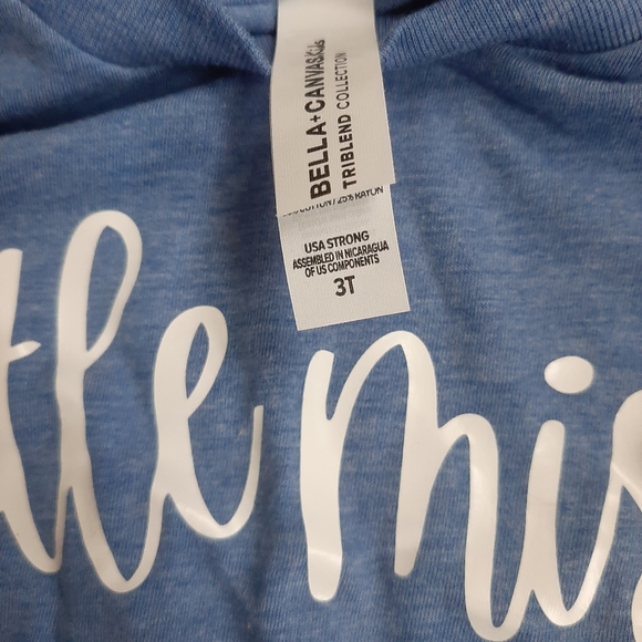 πHPπ! 3T Little Girl Big Sister tee, blue - Picture 2 of 2